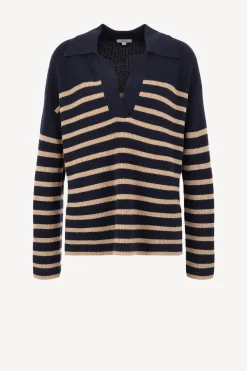 Femme Rails Pullover Harris En Camel/Navy