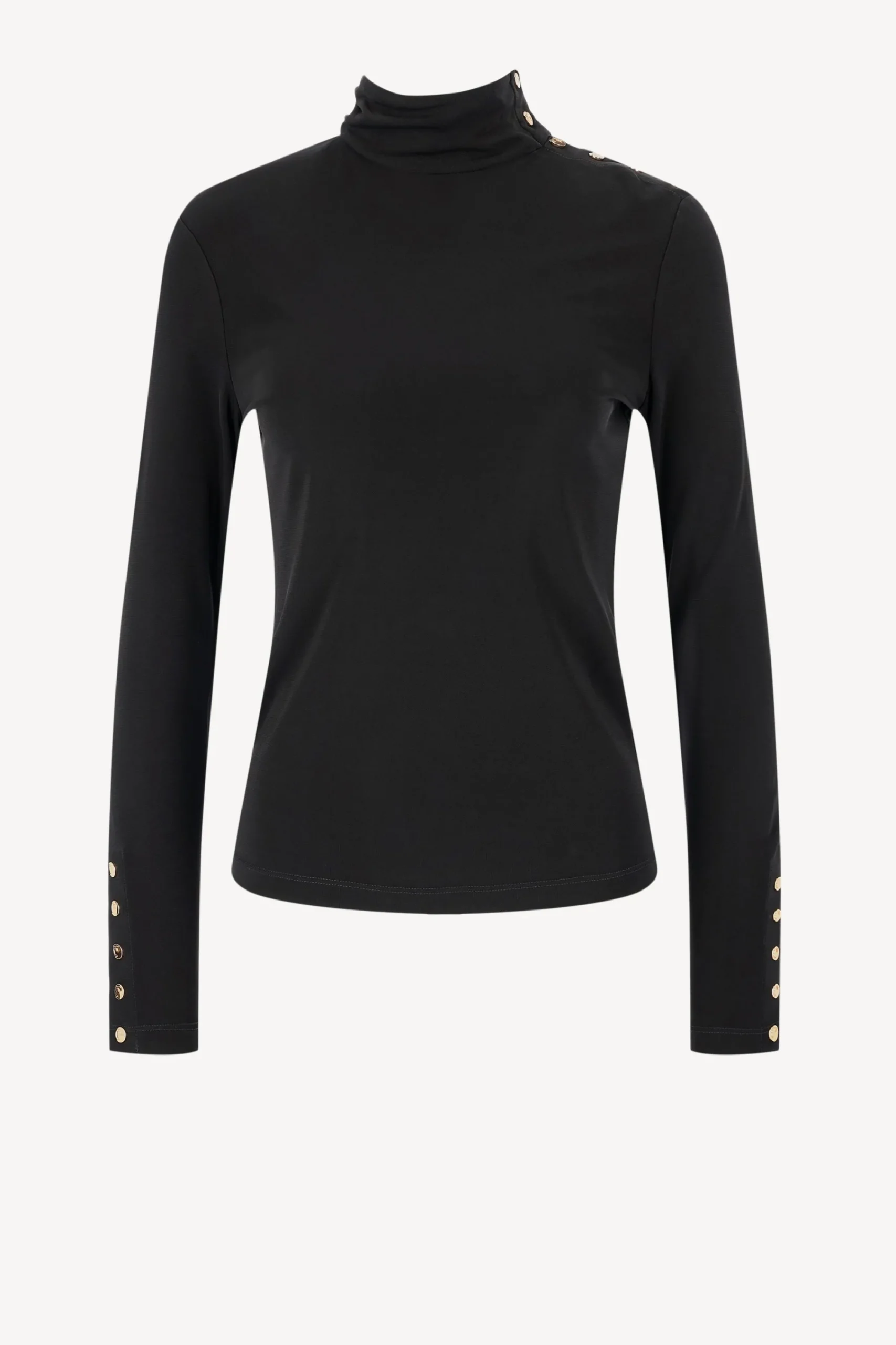 Femme Tory Burch Pull-Over Jersey Button En Noir