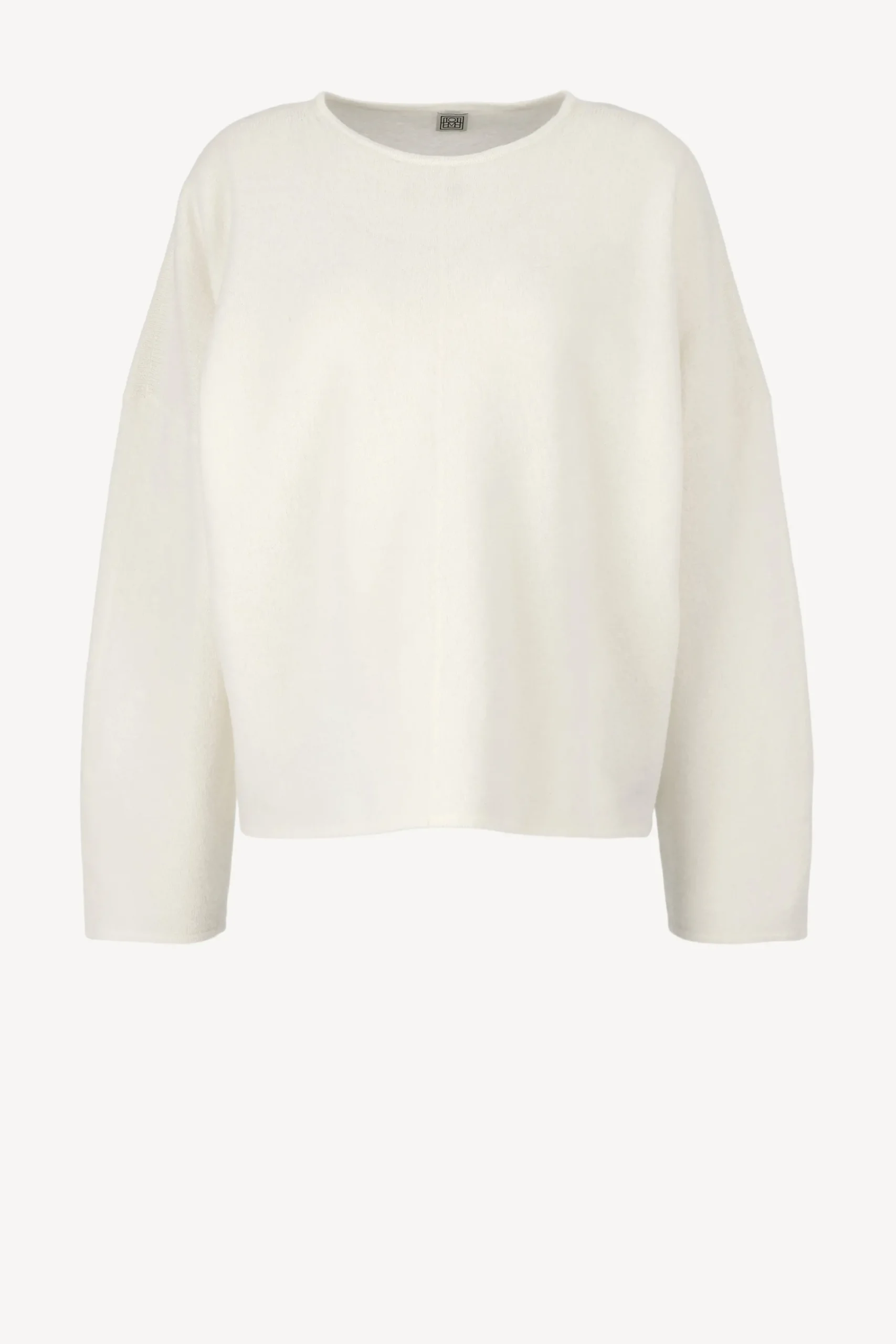 Femme Toteme Pullover Merinos En Blanc Casse