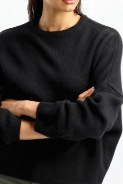 Femme Van Kukil Pull-Over Oaklynn En Noir Ebene