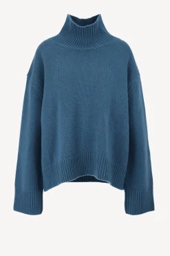 Femme Van Kukil Pull-Over Ocean En Bleu Nuit