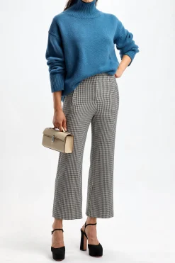 Femme Van Kukil Pull-Over Ocean En Bleu Nuit