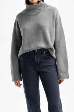 Femme Van Kukil Pull-Over Ocean En Gris Majestueux