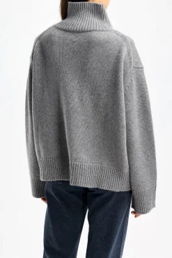 Femme Van Kukil Pull-Over Ocean En Gris Majestueux