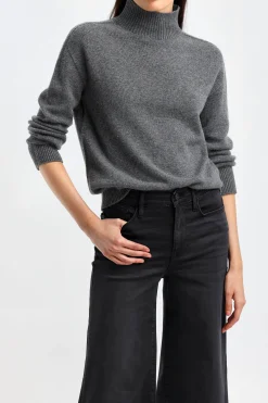 Femme S Max Mara Pull-Over Tahiti Gris Moyen