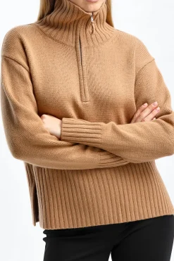 Femme Allude Pull-Over Troyer Camel