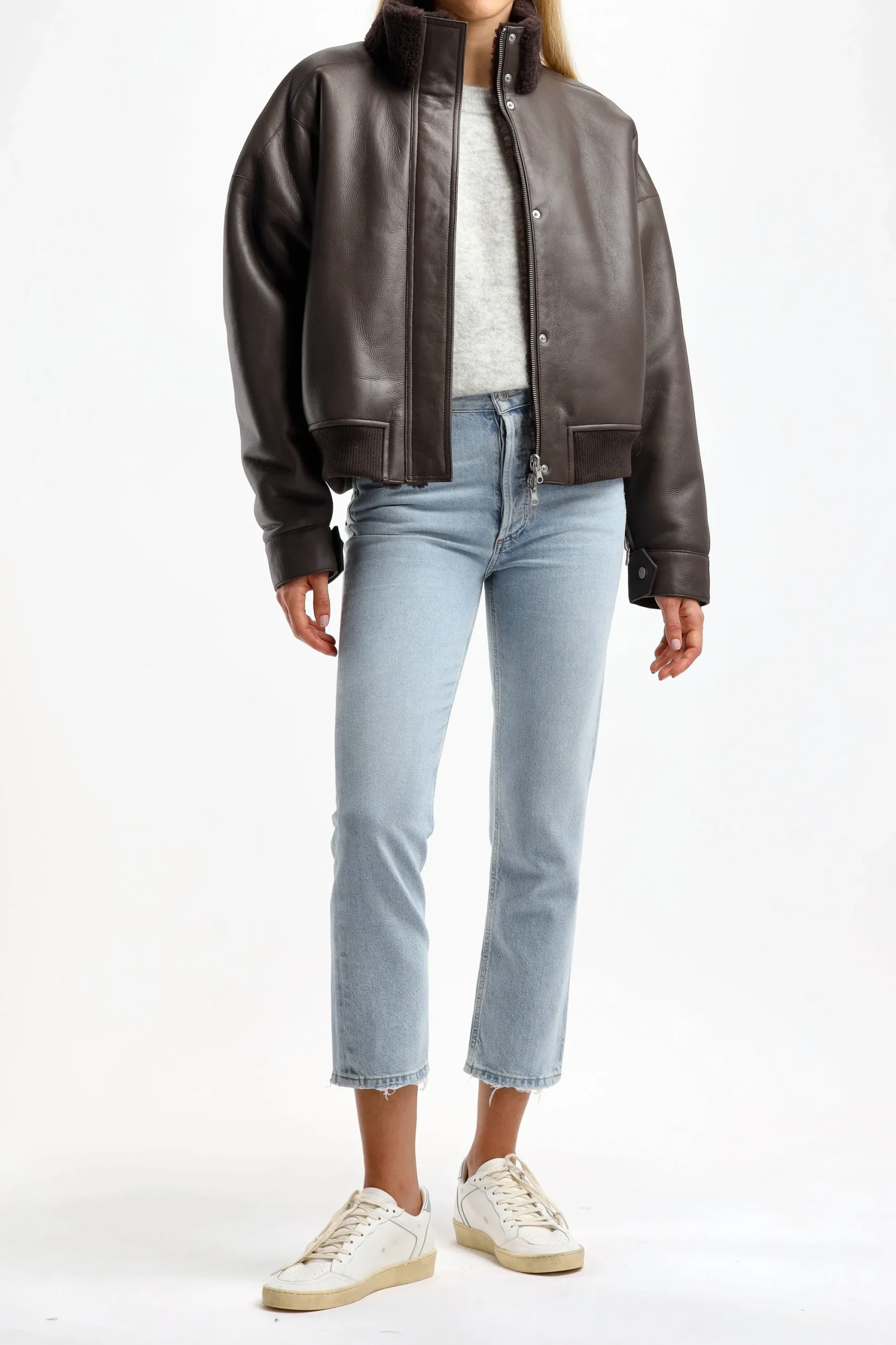 Femme American Vintage Pullover Vitow En Gris