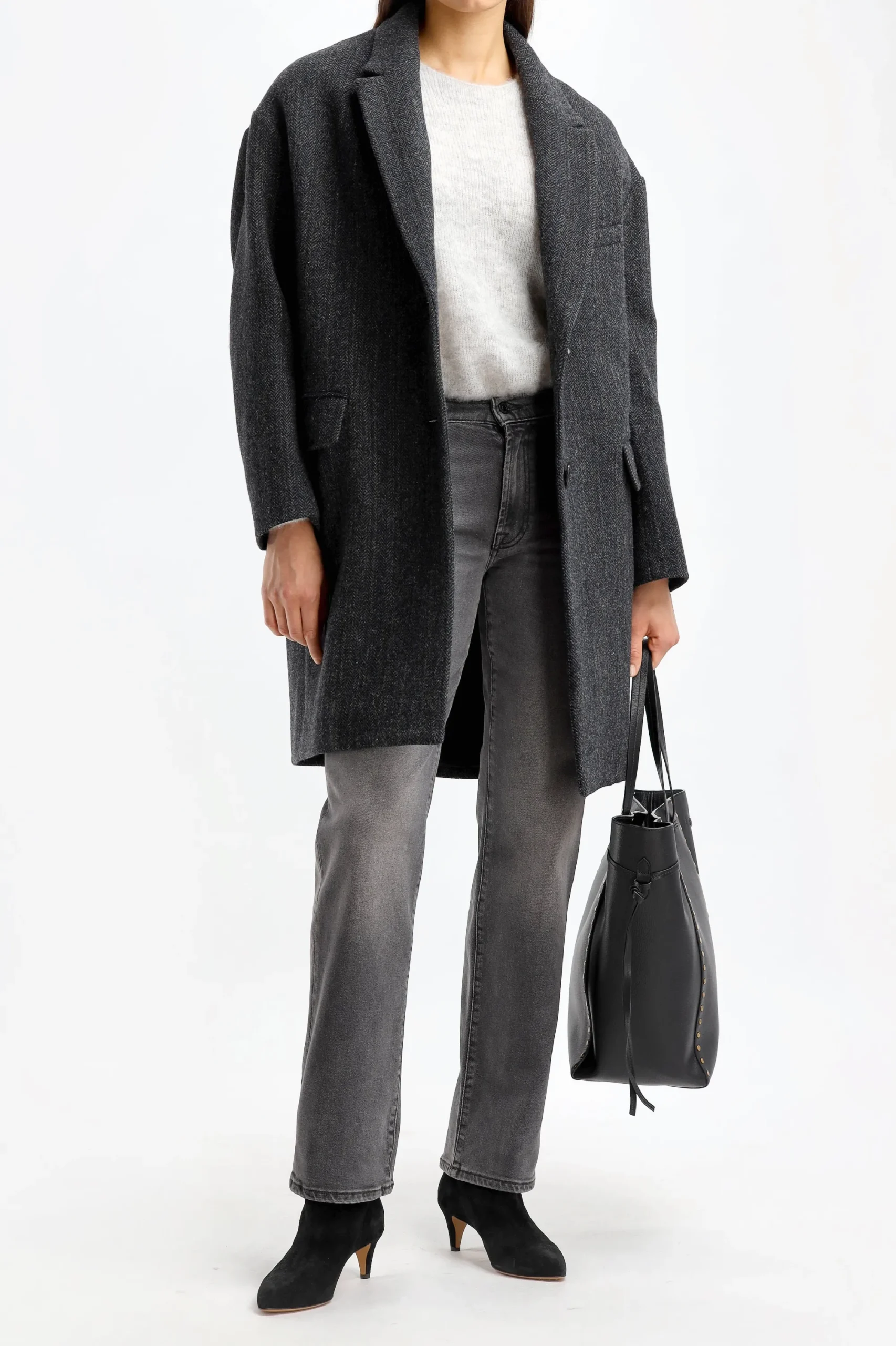 Femme American Vintage Pull-Over Yanbay En Gris