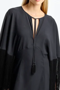 Femme Taller Marmo Robe 1970 En Noir
