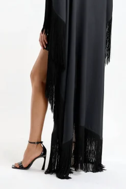 Femme Taller Marmo Robe 1970 En Noir