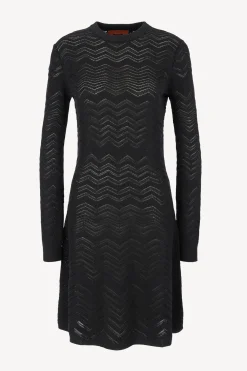 Femme Missoni Robe A Manches Longues En Black Beauty