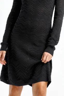 Femme Missoni Robe A Manches Longues En Black Beauty