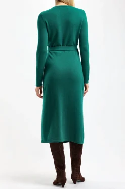 Femme Diane von Furstenberg Robe Astrid In Fall Green