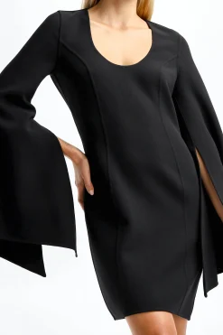 Femme Michael Kors Collection Robe Barathea En Noir