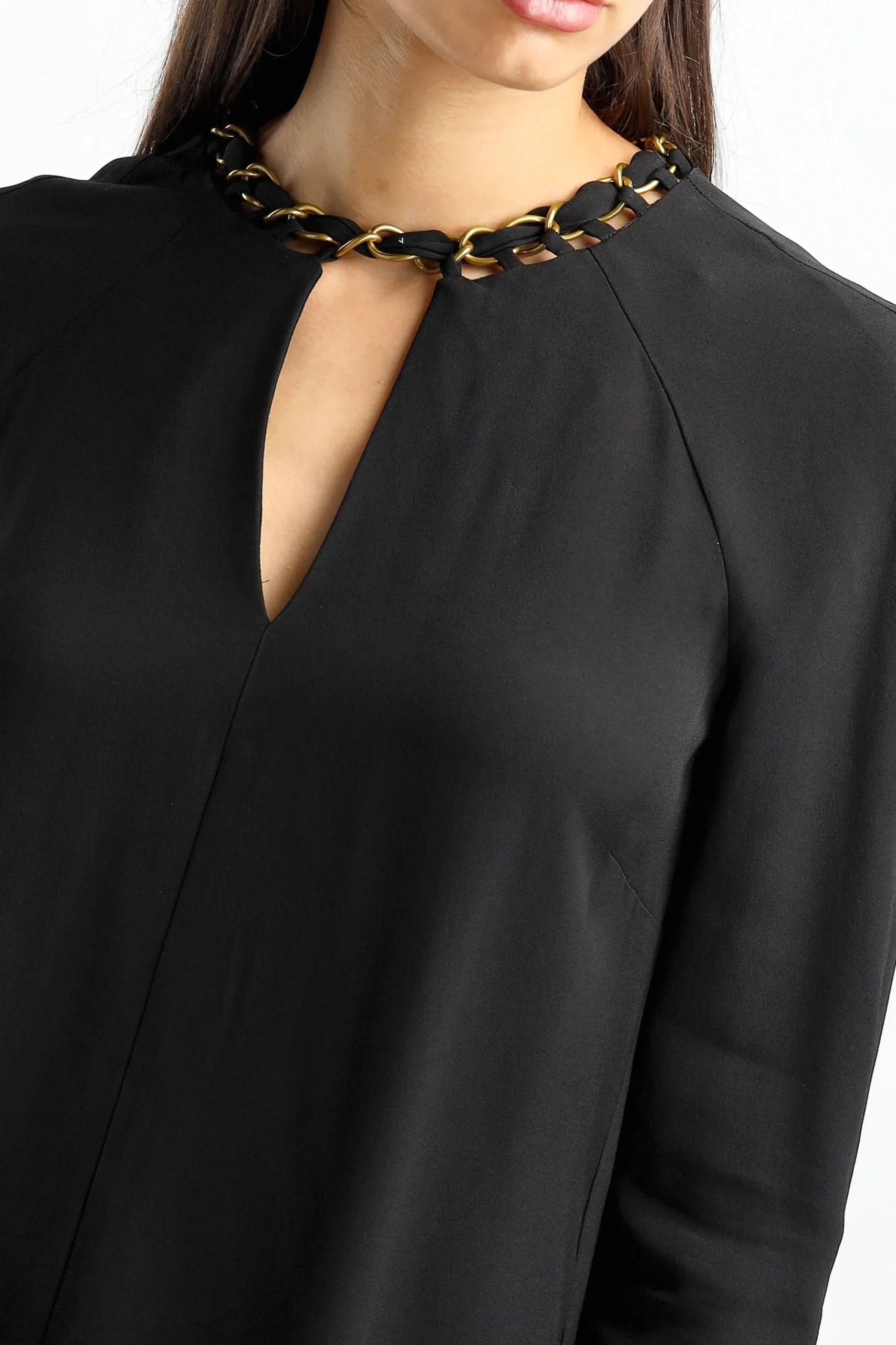 Femme Zimmermann Robe Chain Embellie En Noir