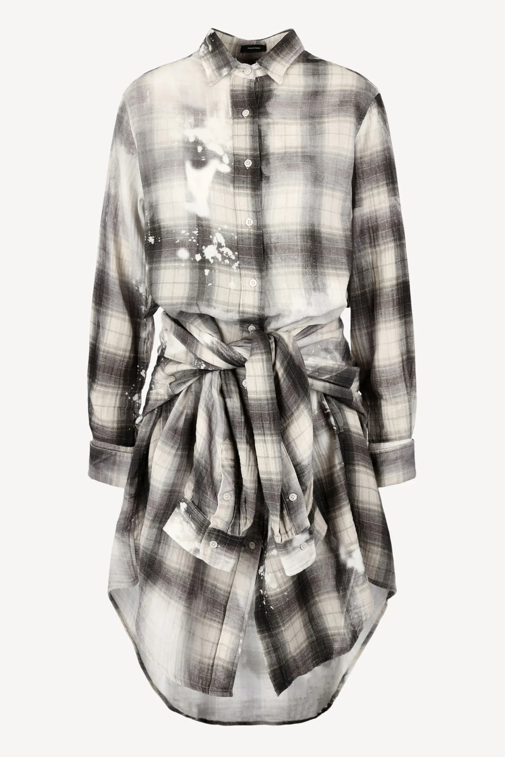 Femme R13 Robe Chemisier Bleached En Ecru/Marron