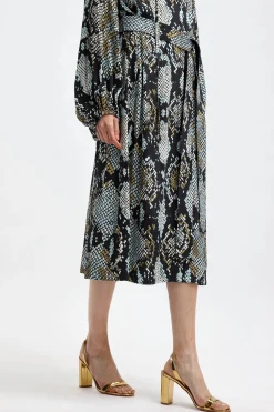 Femme Proenza Schouler Robe Chemisier Crepe Snake En Noir