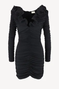 Femme Magda Butrym Robe Deep V En Noir