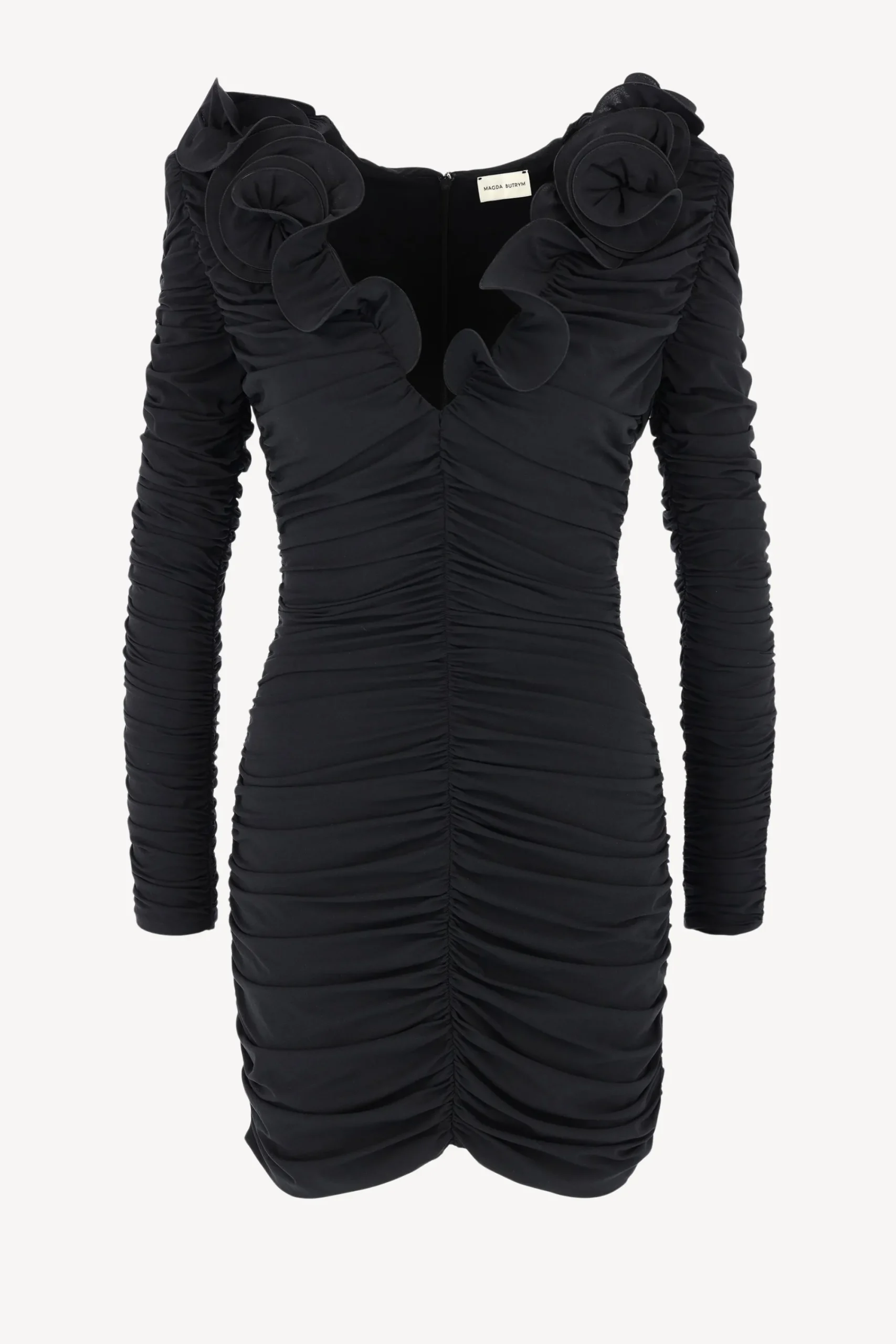 Femme Magda Butrym Robe Deep V En Noir