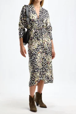 Femme Lala Berlin Robe Diala En Leopard Floral