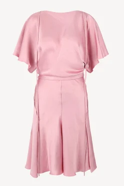 Femme Victoria Beckham Robe Draped Cut Out En Rose