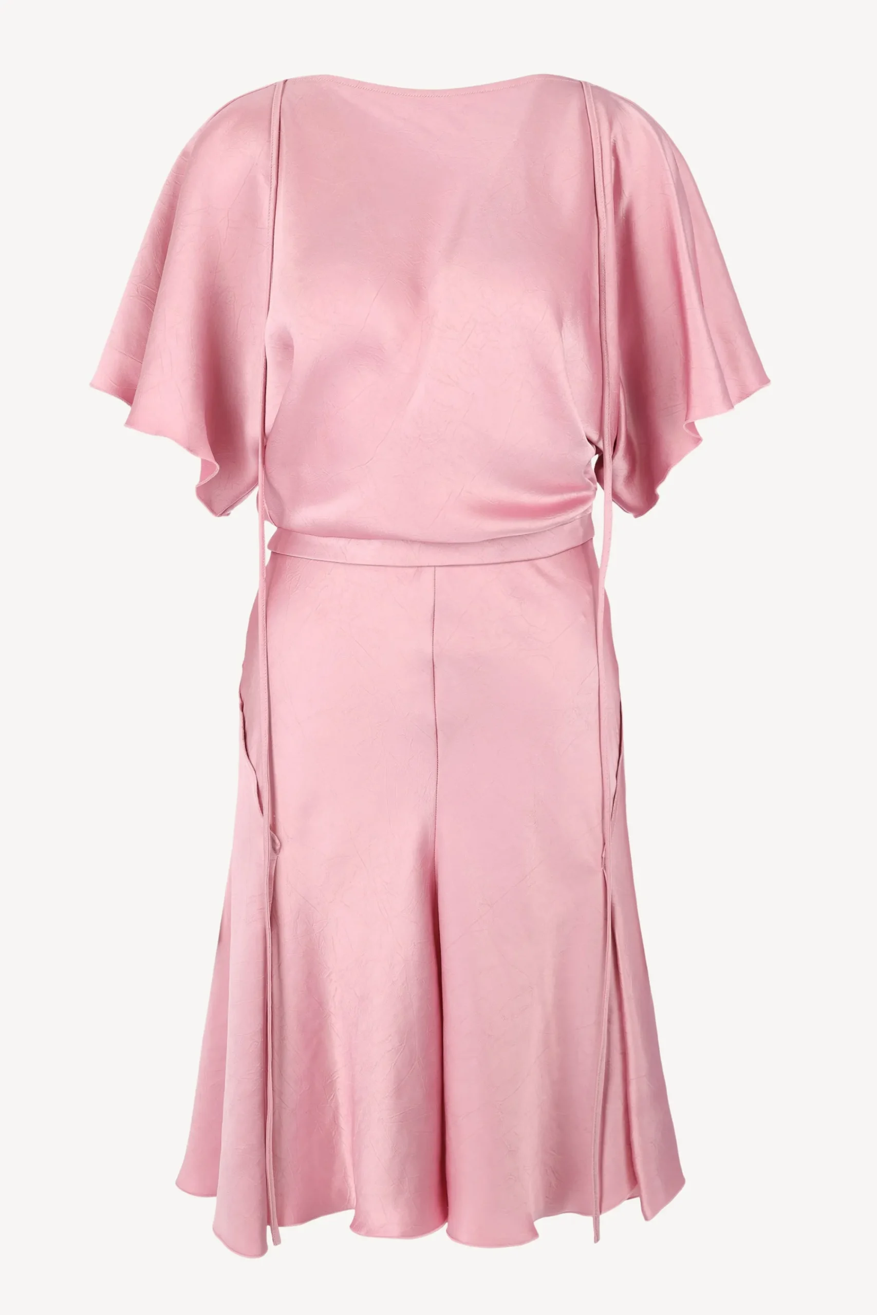 Femme Victoria Beckham Robe Draped Cut Out En Rose