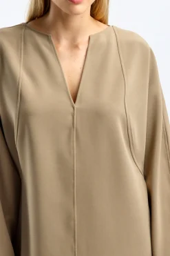 Femme by Malene Birger Robe Elvina En Beige Elmwood