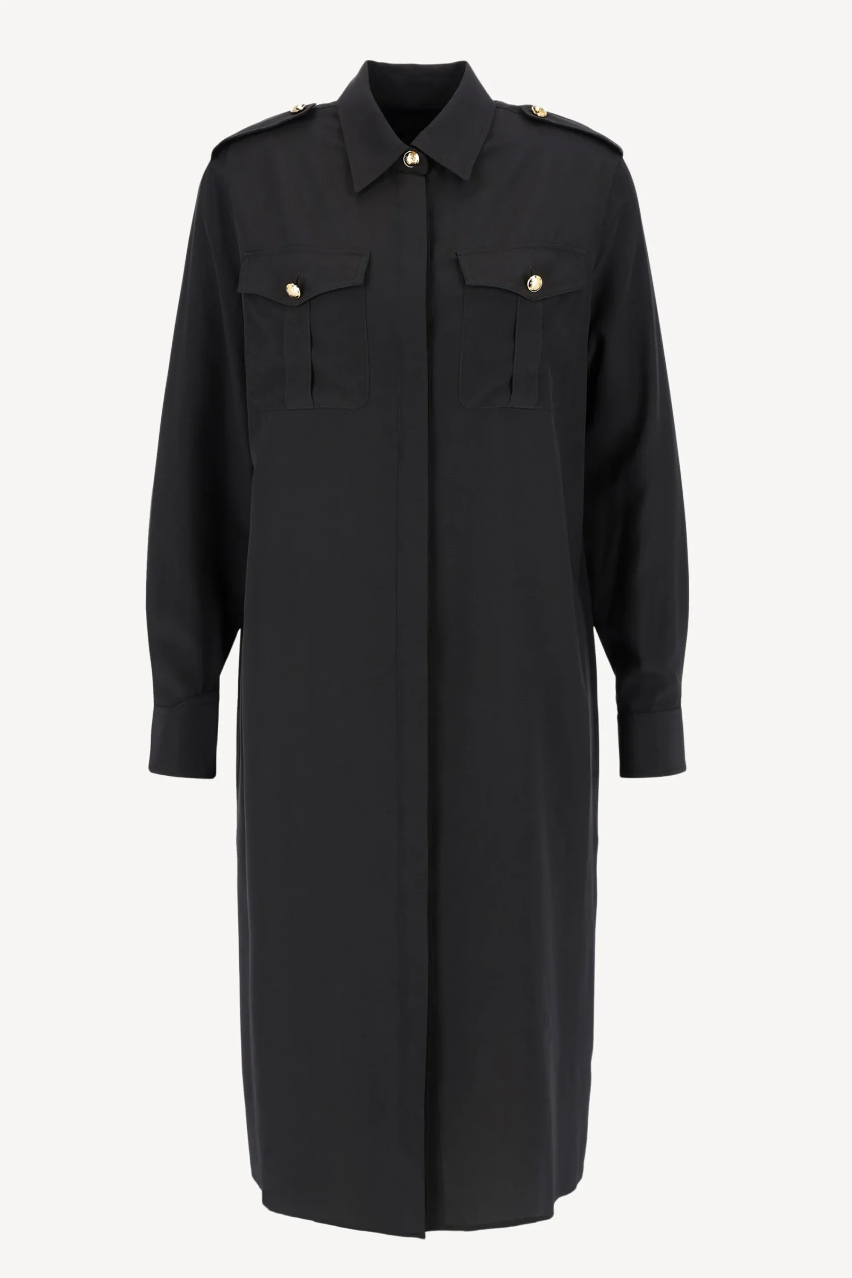 Femme Nili Lotan Robe En Soie Noire Adelaide