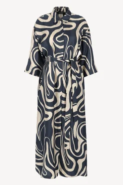 Femme S Max Mara Robe Garonna En Bleu Nuit