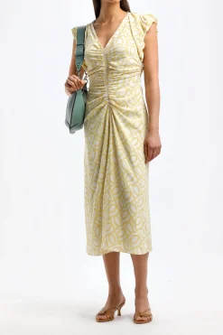 Femme Isabel Marant Robe Gilya En Ecru