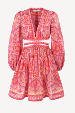 Femme Zimmermann Robe Halcyon En Rose/Violet