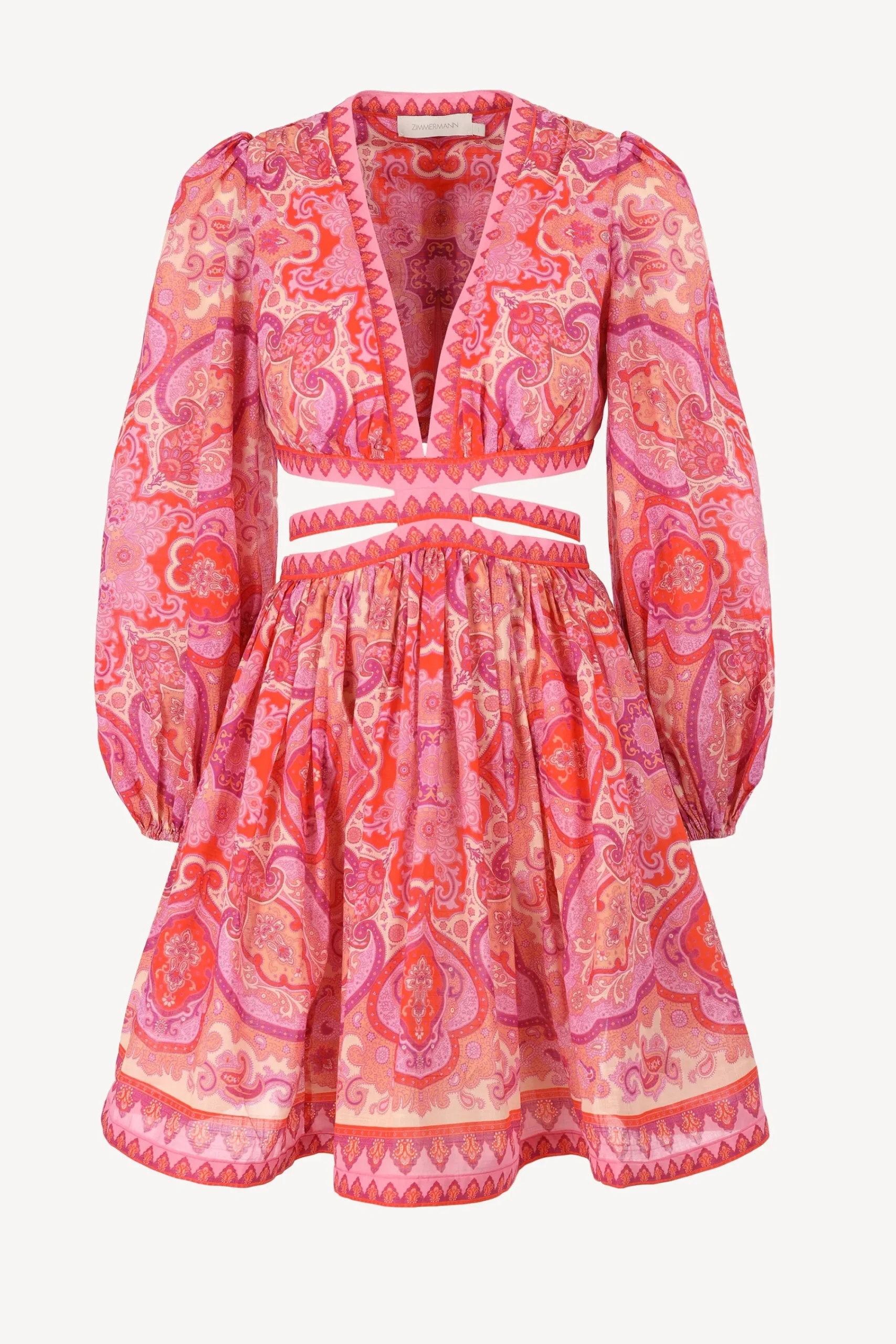 Femme Zimmermann Robe Halcyon En Rose/Violet
