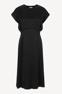 Femme Agnona Robe Heavy Seersucker Noire