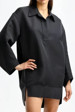 Femme Khaite Robe Kal En Noir