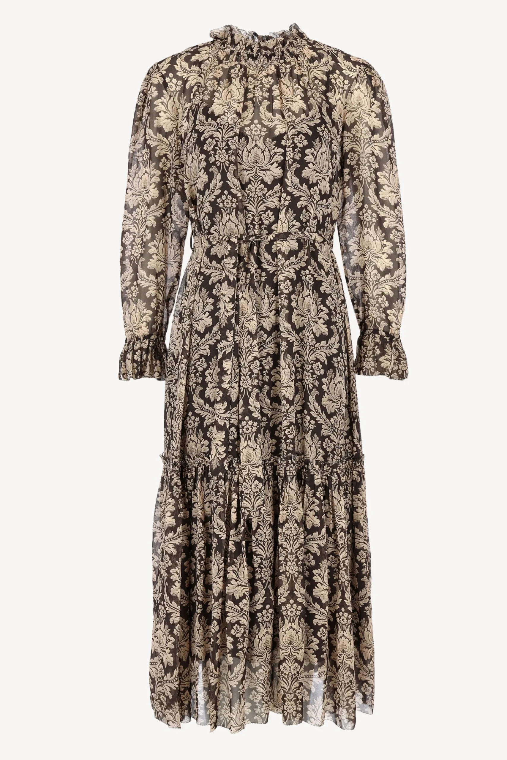 Femme Zimmermann Robe Lantern En Damas Noir