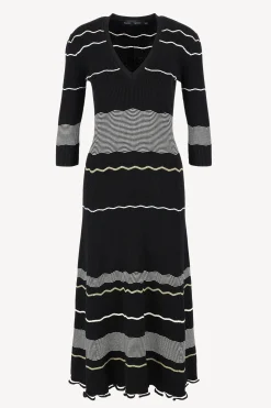 Femme Proenza Schouler Robe Matte Stripe En Noir