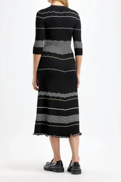 Femme Proenza Schouler Robe Matte Stripe En Noir