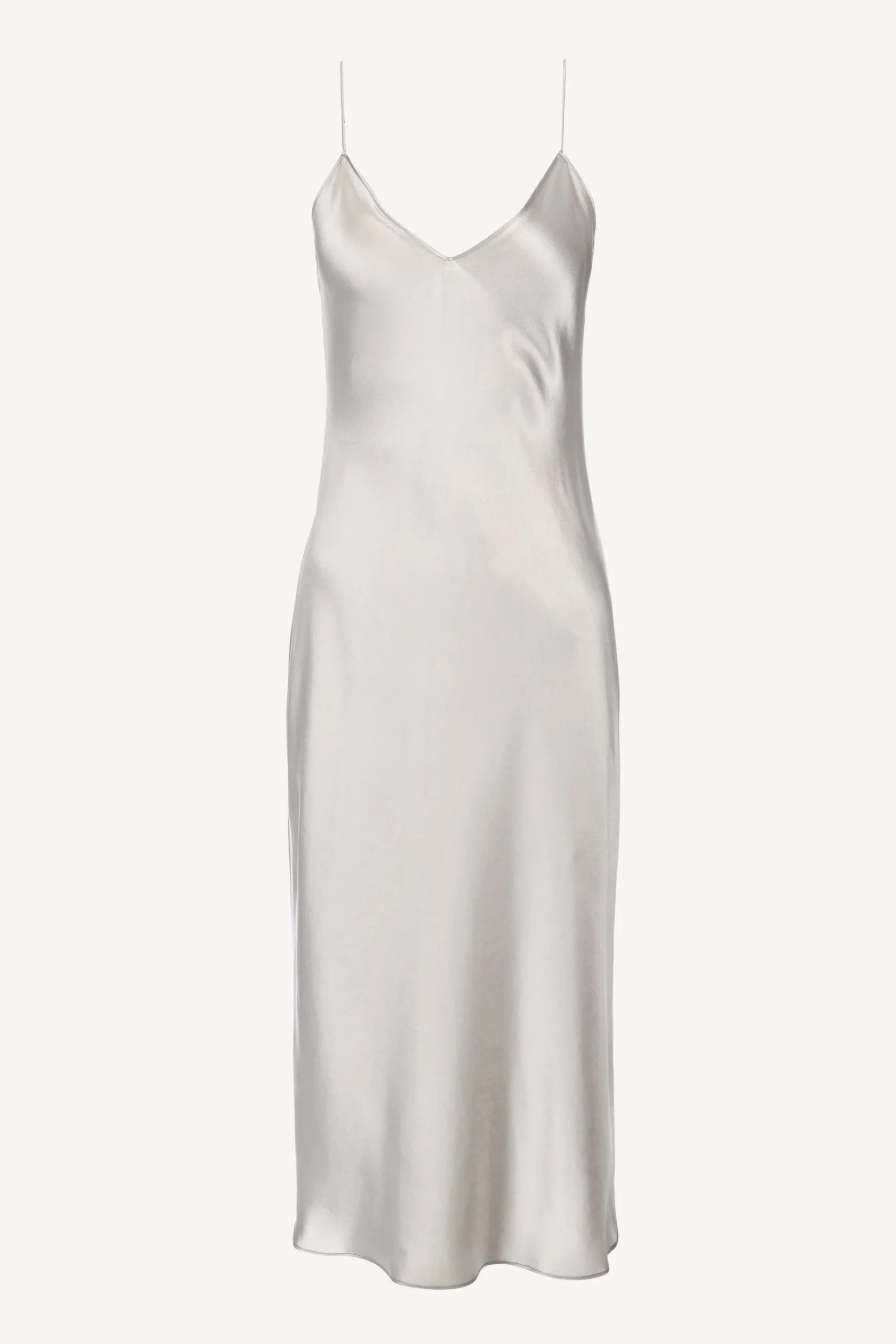 Femme Nili Lotan Robe Midi Cami En Gris Tempete