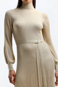 Femme Zimmermann Robe Midi Luminosity En Or