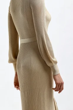 Femme Zimmermann Robe Midi Luminosity En Or