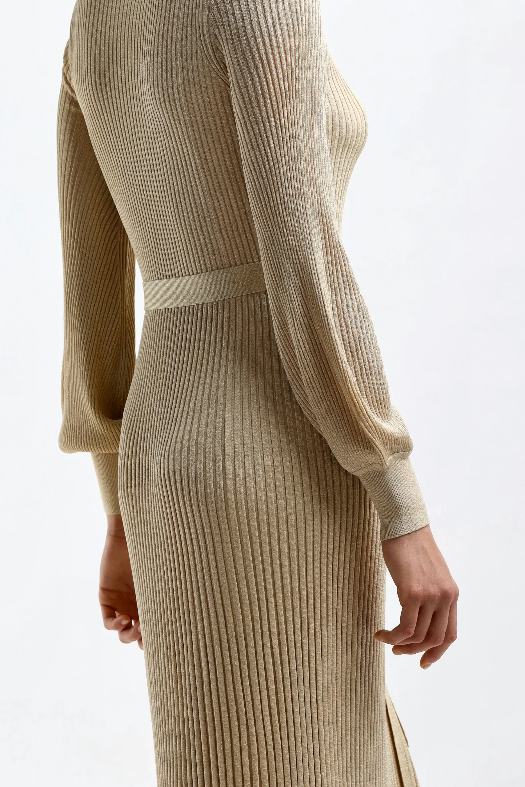 Femme Zimmermann Robe Midi Luminosity En Or