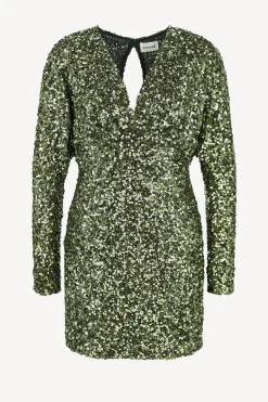 Femme P.A.R.O.S.H. Robe Paris En Verde Oliva