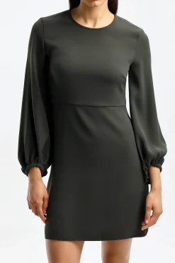 Femme P.A.R.O.S.H. Robe Poker En Verde Oliva