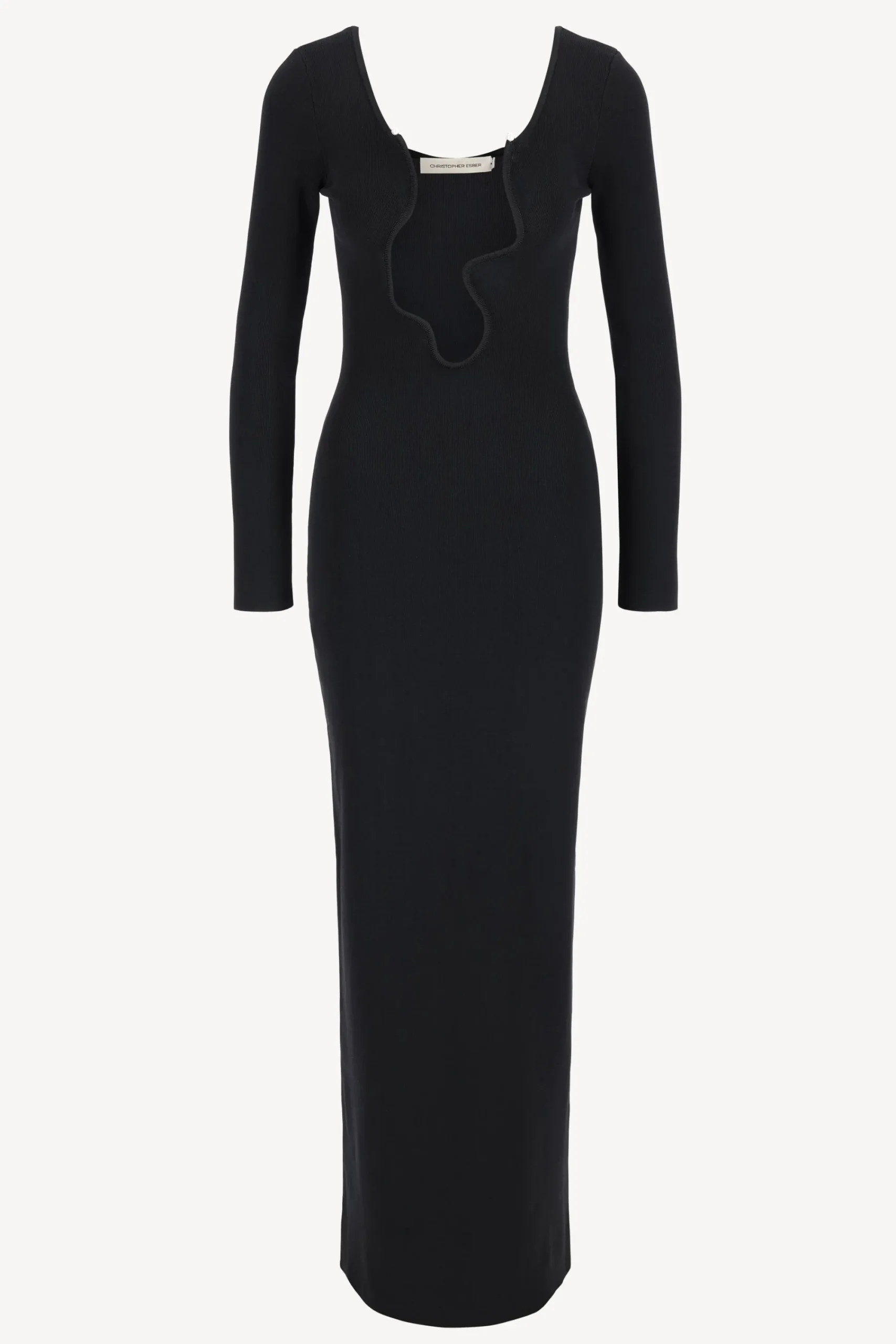 Femme Christopher Esber Robe Salacia En Noir
