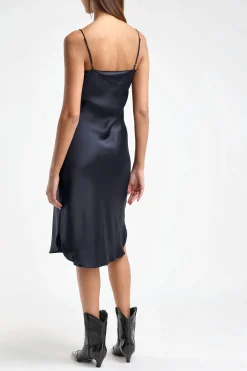 Femme Nili Lotan Robe Short Cami En Marine Fonce