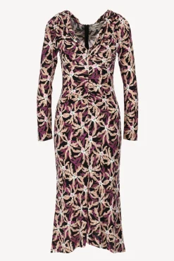 Femme Diane von Furstenberg Robe Sylviana In Fall Leaves