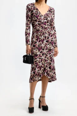 Femme Diane von Furstenberg Robe Sylviana In Fall Leaves