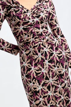 Femme Diane von Furstenberg Robe Sylviana In Fall Leaves