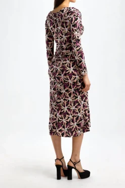 Femme Diane von Furstenberg Robe Sylviana In Fall Leaves