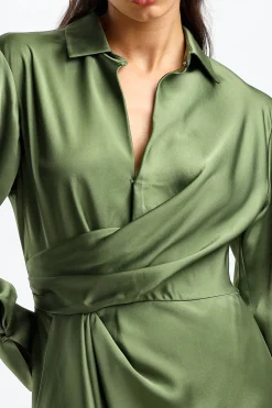 Femme Simkhai Robe Talit En Nori